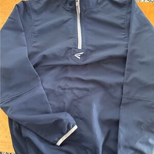 Easton Navy and White Kids Pullover Rain Jacket